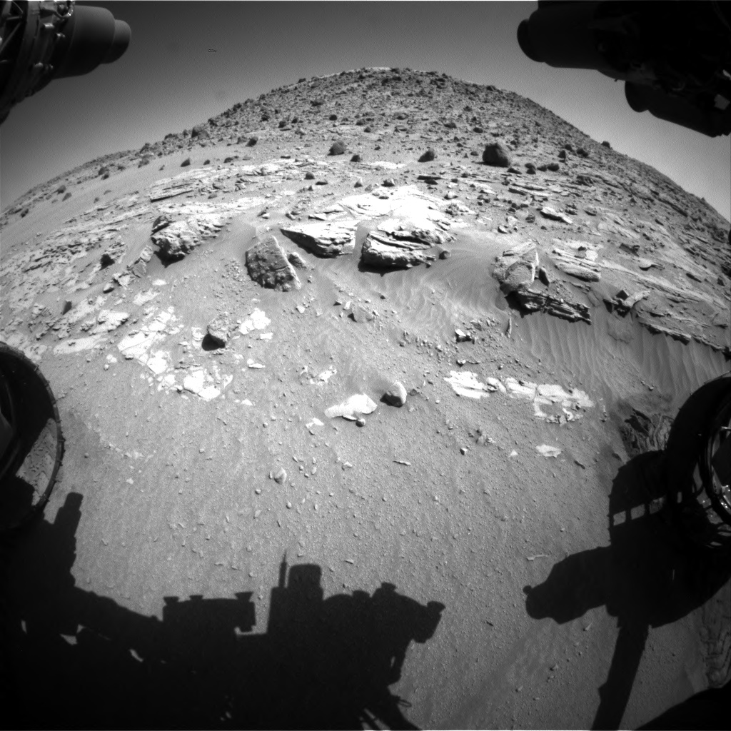 Nasa's Mars rover Curiosity acquired this image using its Front Hazard Avoidance Camera (Front Hazcam) on Sol 610, at drive 1330, site number 31