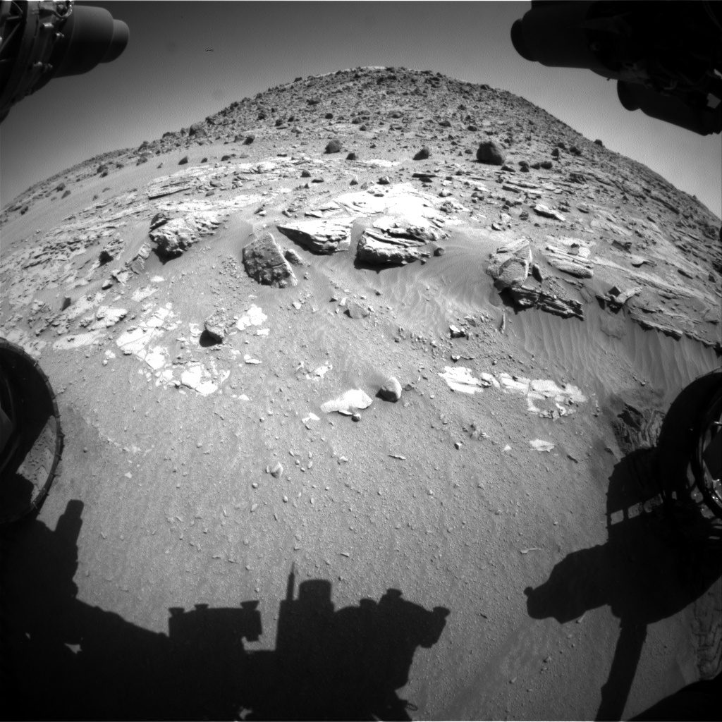 Nasa's Mars rover Curiosity acquired this image using its Front Hazard Avoidance Camera (Front Hazcam) on Sol 611, at drive 1330, site number 31