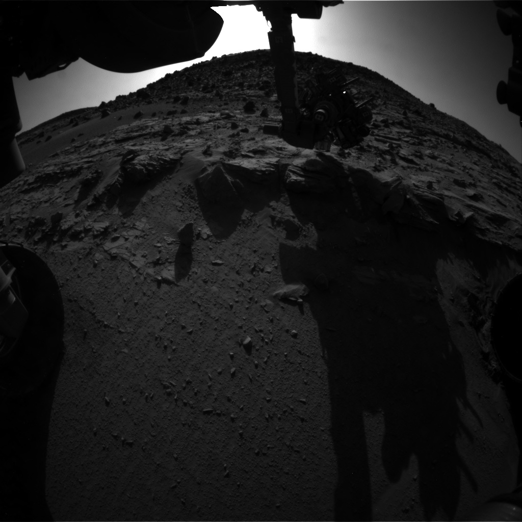 Nasa's Mars rover Curiosity acquired this image using its Front Hazard Avoidance Camera (Front Hazcam) on Sol 622, at drive 1330, site number 31