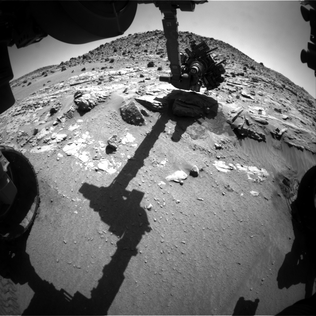 Nasa's Mars rover Curiosity acquired this image using its Front Hazard Avoidance Camera (Front Hazcam) on Sol 623, at drive 1330, site number 31