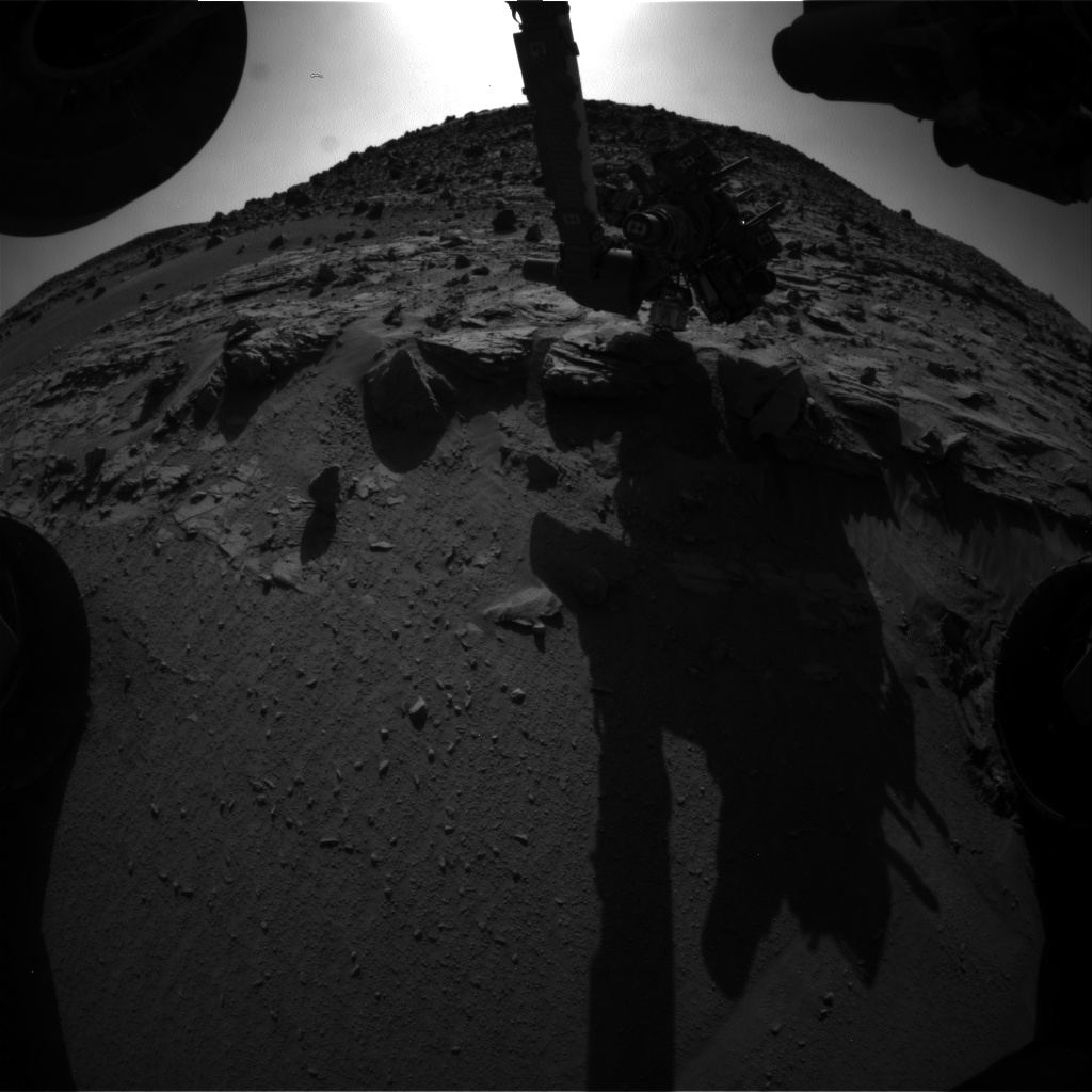 Nasa's Mars rover Curiosity acquired this image using its Front Hazard Avoidance Camera (Front Hazcam) on Sol 627, at drive 1330, site number 31