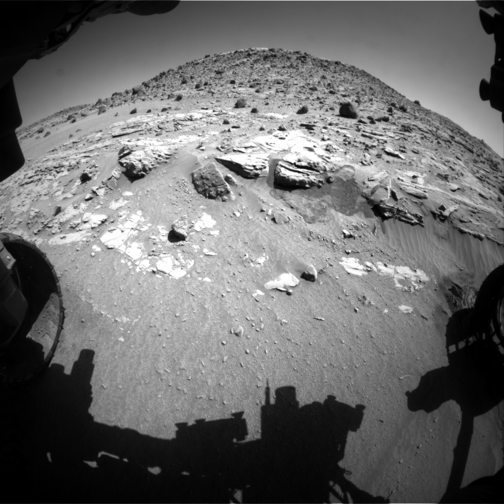 Nasa's Mars rover Curiosity acquired this image using its Front Hazard Avoidance Camera (Front Hazcam) on Sol 630, at drive 1330, site number 31