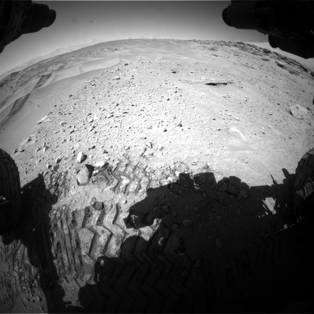 Nasa's Mars rover Curiosity acquired this image using its Front Hazard Avoidance Camera (Front Hazcam) on Sol 630, at drive 1414, site number 31