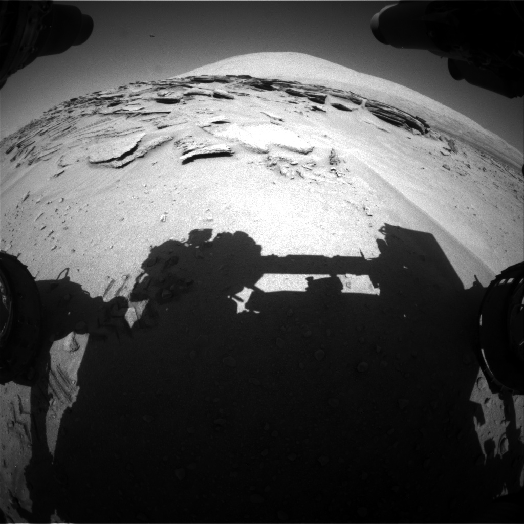 Nasa's Mars rover Curiosity acquired this image using its Front Hazard Avoidance Camera (Front Hazcam) on Sol 630, at drive 1472, site number 31