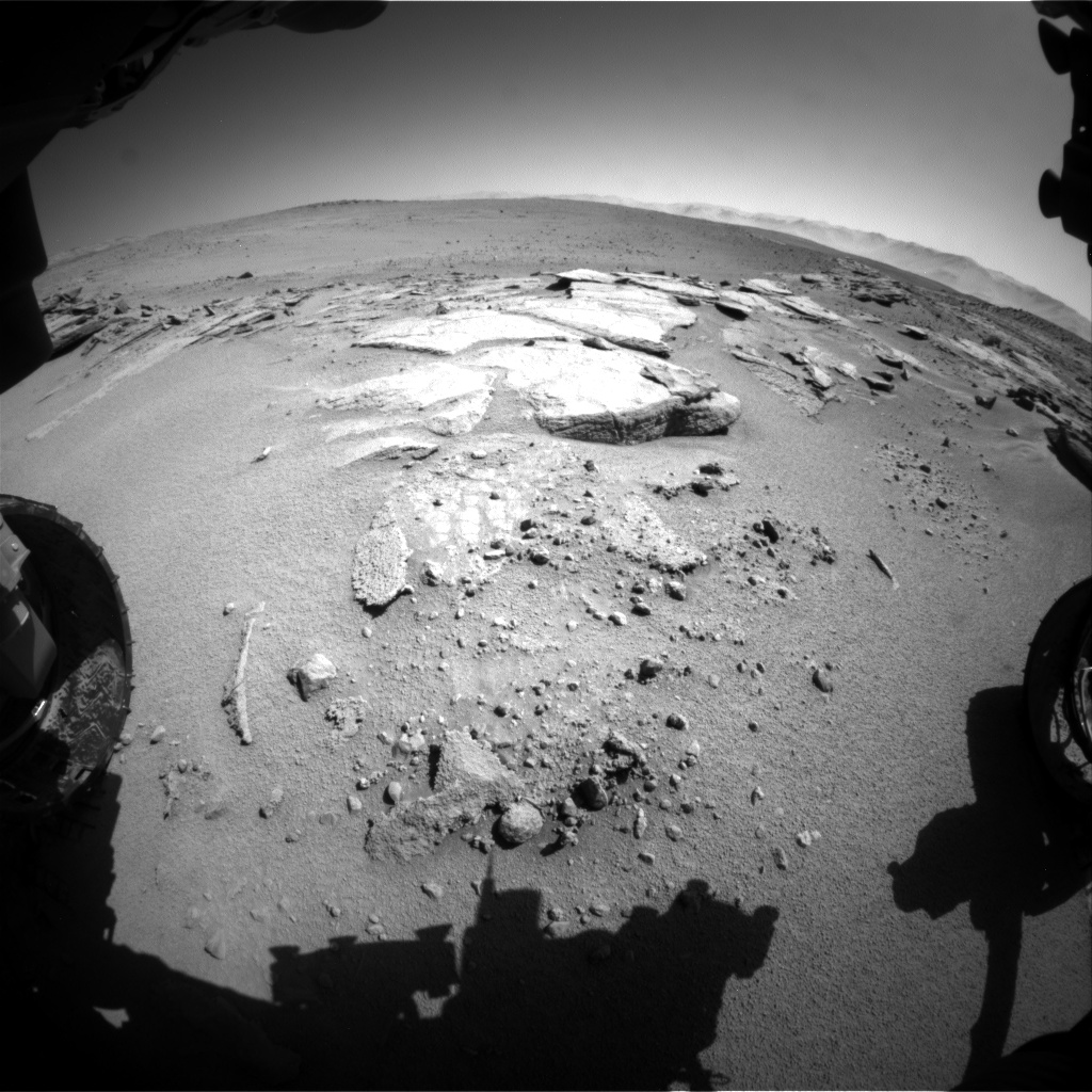 Nasa's Mars rover Curiosity acquired this image using its Front Hazard Avoidance Camera (Front Hazcam) on Sol 631, at drive 0, site number 32
