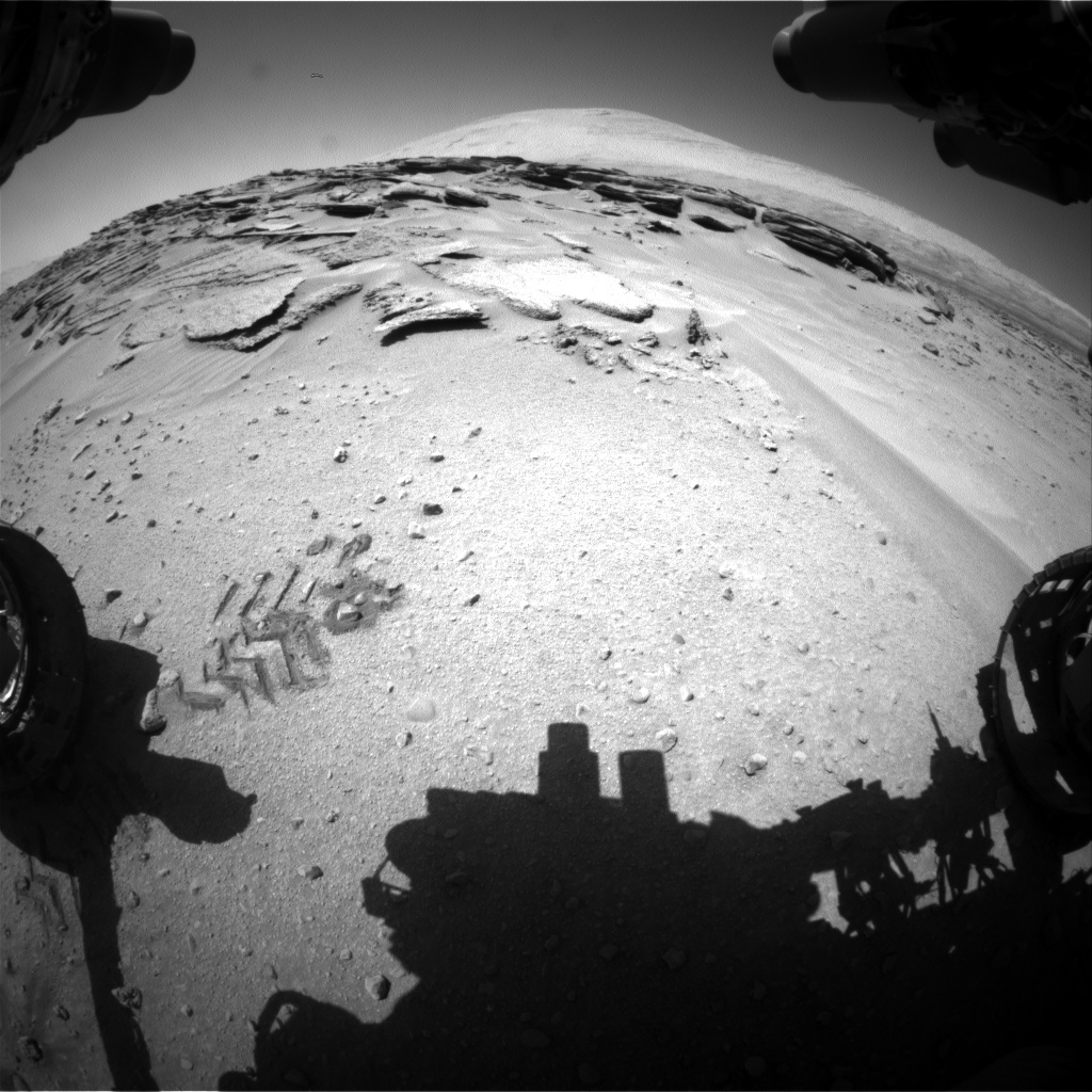 Nasa's Mars rover Curiosity acquired this image using its Front Hazard Avoidance Camera (Front Hazcam) on Sol 631, at drive 1472, site number 31