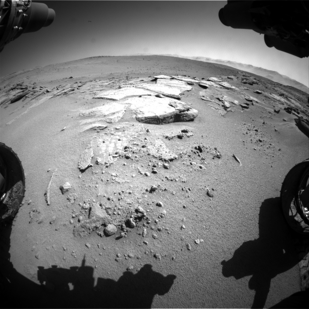 Nasa's Mars rover Curiosity acquired this image using its Front Hazard Avoidance Camera (Front Hazcam) on Sol 632, at drive 0, site number 32