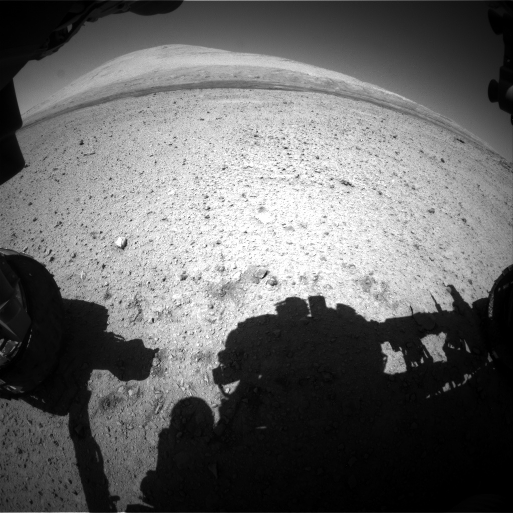 Nasa's Mars rover Curiosity acquired this image using its Front Hazard Avoidance Camera (Front Hazcam) on Sol 635, at drive 478, site number 32