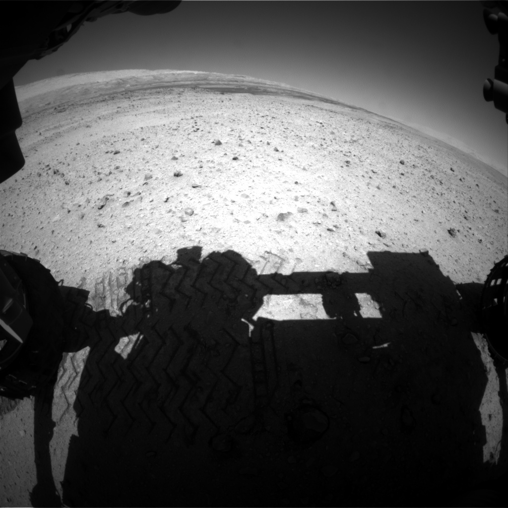 Nasa's Mars rover Curiosity acquired this image using its Front Hazard Avoidance Camera (Front Hazcam) on Sol 636, at drive 794, site number 32