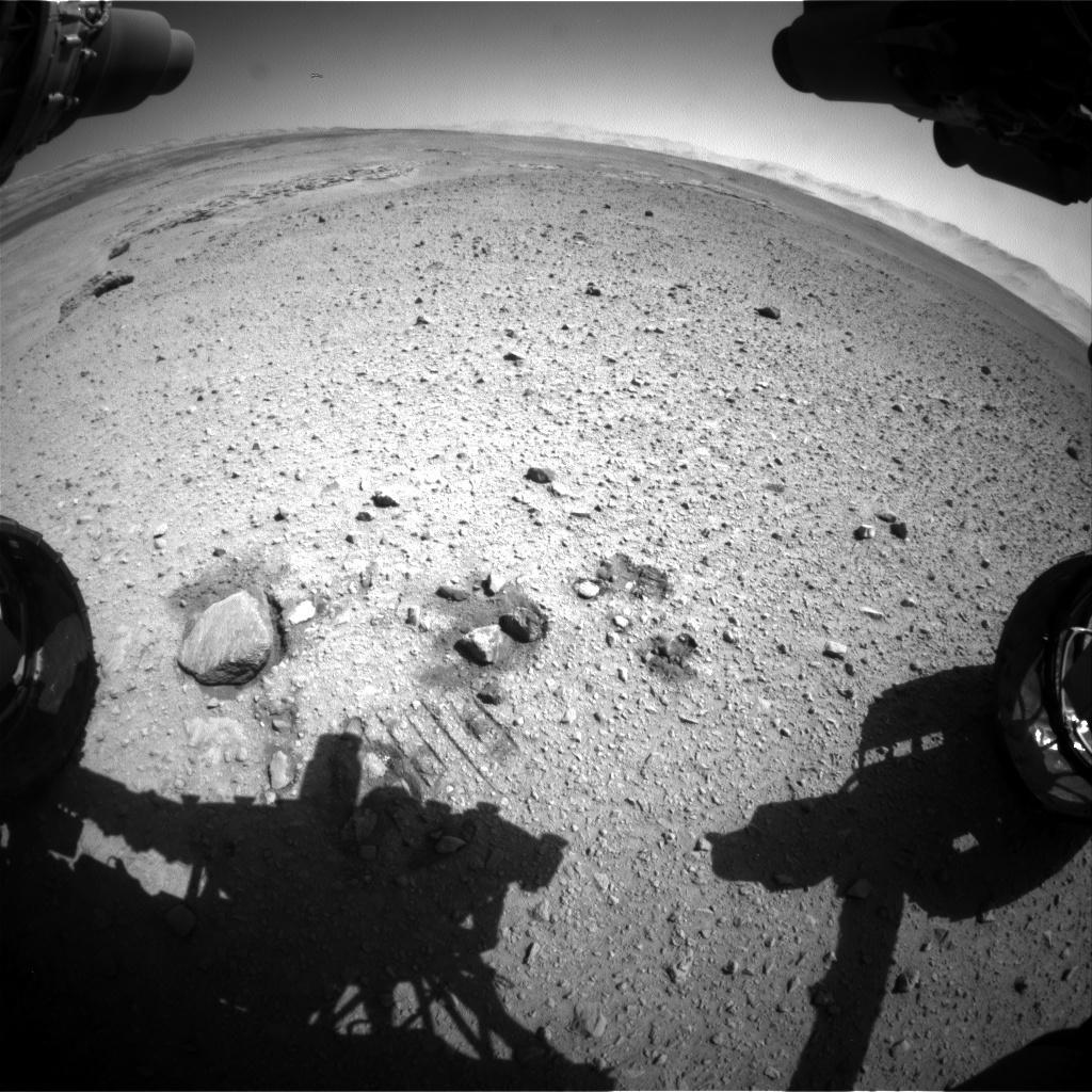 Nasa's Mars rover Curiosity acquired this image using its Front Hazard Avoidance Camera (Front Hazcam) on Sol 637, at drive 0, site number 33