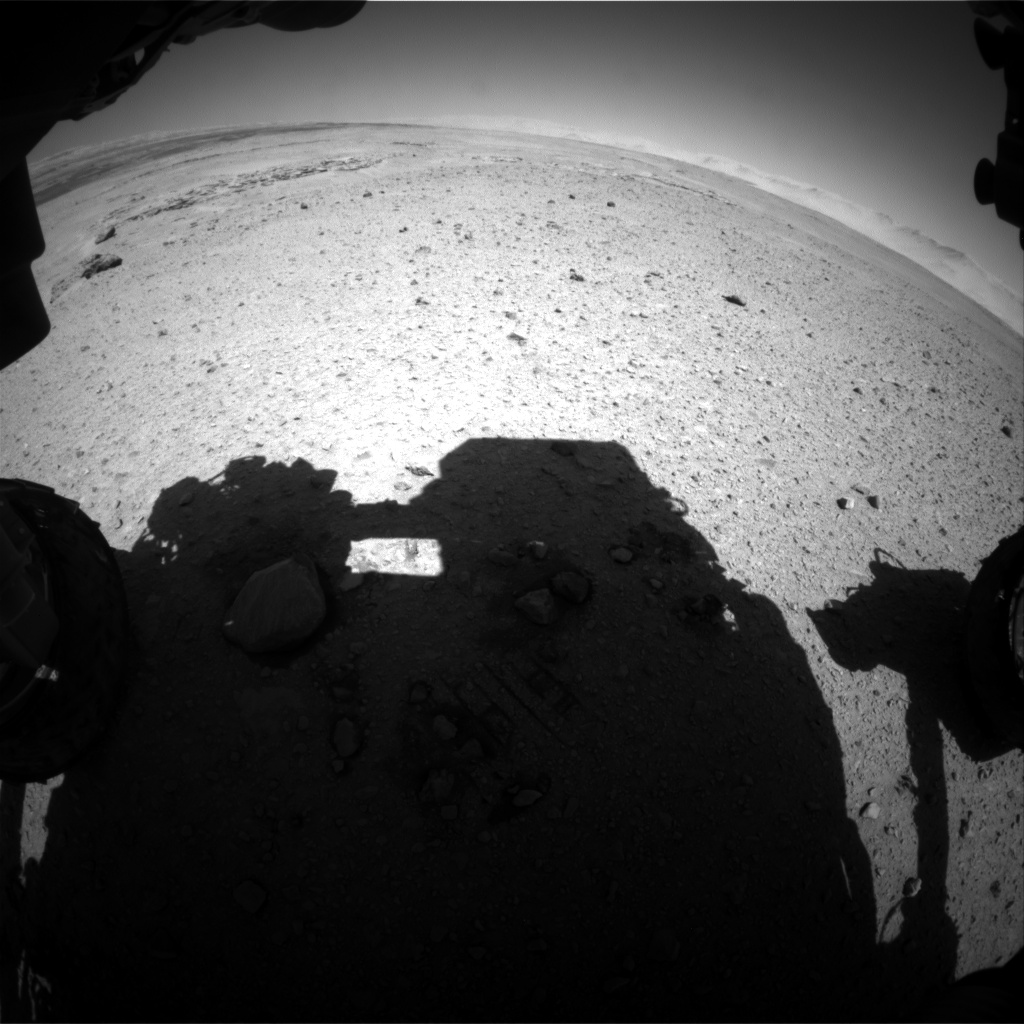 Nasa's Mars rover Curiosity acquired this image using its Front Hazard Avoidance Camera (Front Hazcam) on Sol 639, at drive 0, site number 33