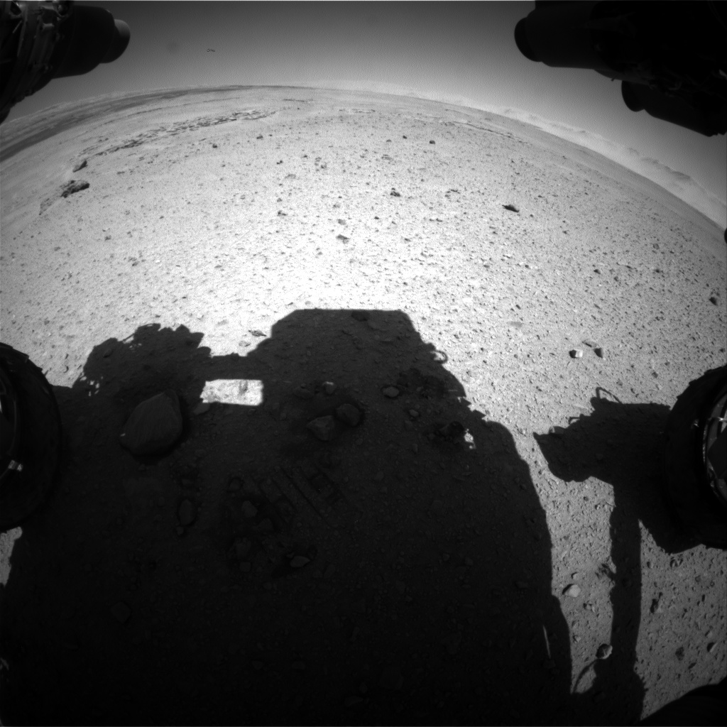 Nasa's Mars rover Curiosity acquired this image using its Front Hazard Avoidance Camera (Front Hazcam) on Sol 639, at drive 0, site number 33