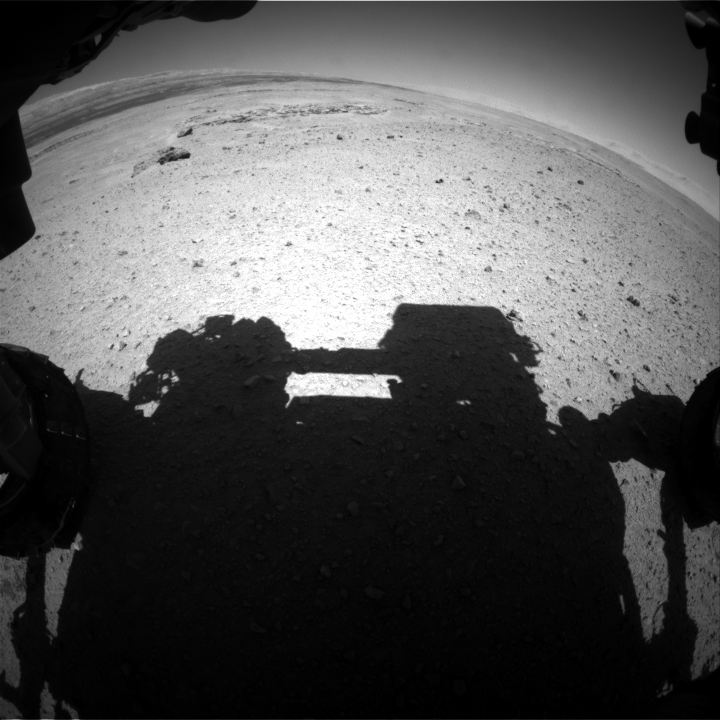 Nasa's Mars rover Curiosity acquired this image using its Front Hazard Avoidance Camera (Front Hazcam) on Sol 641, at drive 34, site number 33