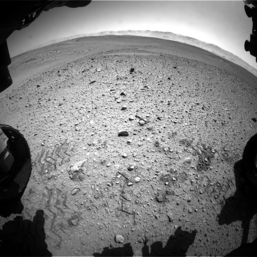 Nasa's Mars rover Curiosity acquired this image using its Front Hazard Avoidance Camera (Front Hazcam) on Sol 641, at drive 308, site number 33