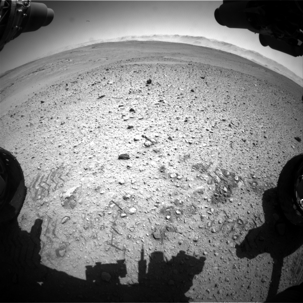Nasa's Mars rover Curiosity acquired this image using its Front Hazard Avoidance Camera (Front Hazcam) on Sol 642, at drive 308, site number 33