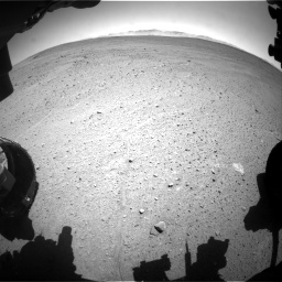 Nasa's Mars rover Curiosity acquired this image using its Front Hazard Avoidance Camera (Front Hazcam) on Sol 643, at drive 608, site number 33