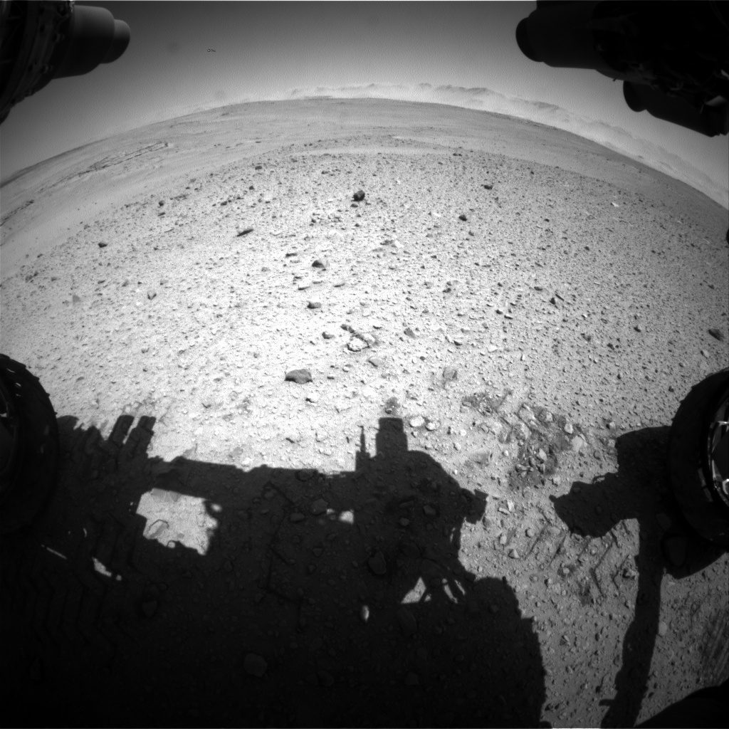 Nasa's Mars rover Curiosity acquired this image using its Front Hazard Avoidance Camera (Front Hazcam) on Sol 643, at drive 308, site number 33