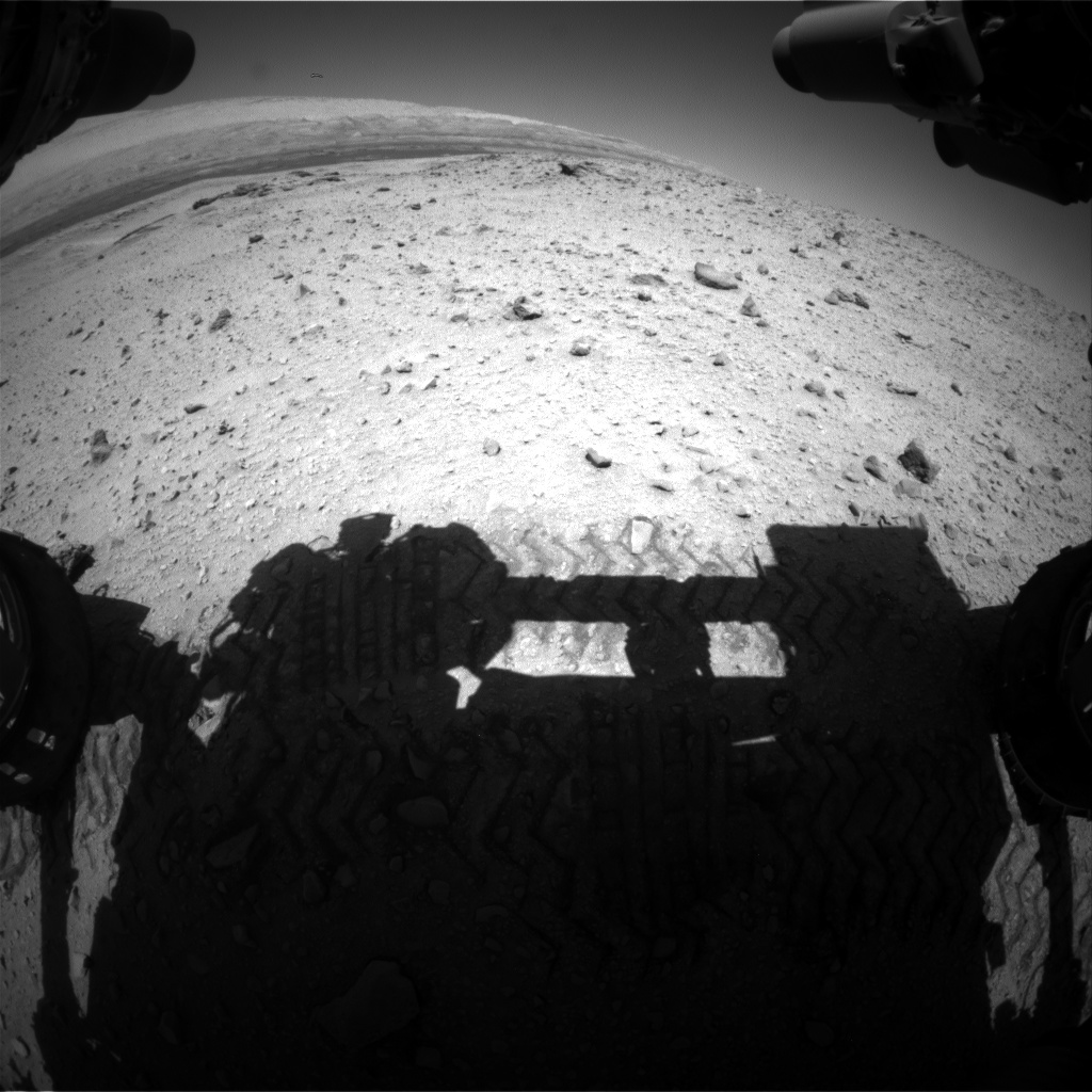 Nasa's Mars rover Curiosity acquired this image using its Front Hazard Avoidance Camera (Front Hazcam) on Sol 645, at drive 1036, site number 33