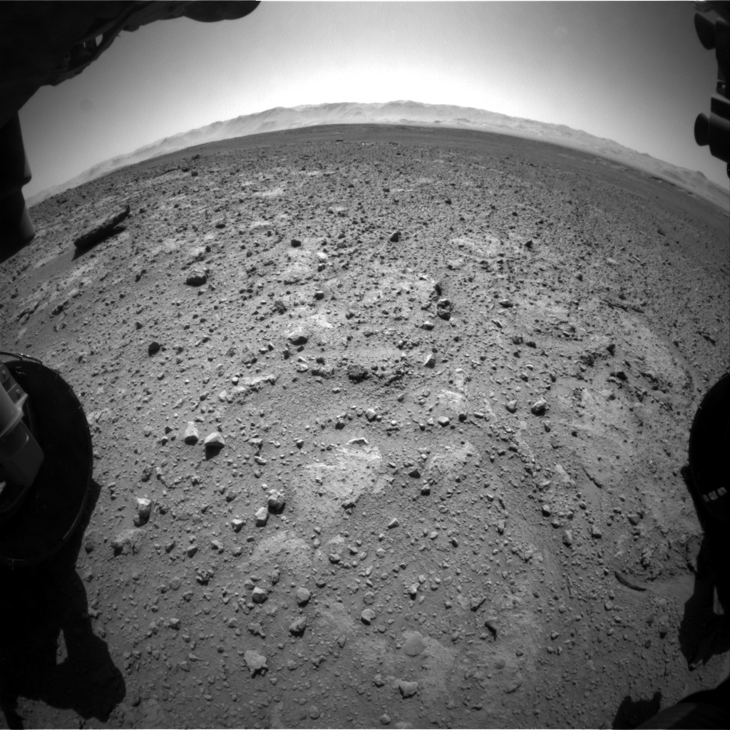 Nasa's Mars rover Curiosity acquired this image using its Front Hazard Avoidance Camera (Front Hazcam) on Sol 647, at drive 0, site number 34