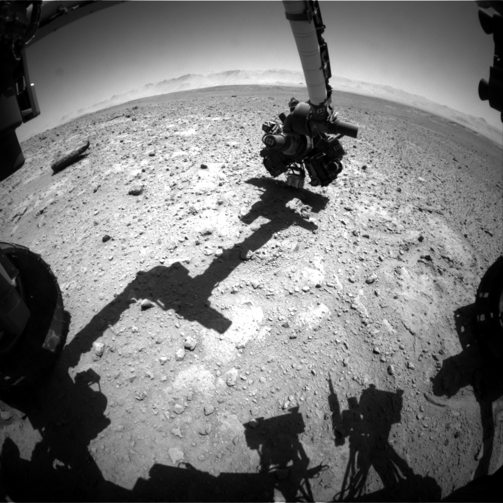 Nasa's Mars rover Curiosity acquired this image using its Front Hazard Avoidance Camera (Front Hazcam) on Sol 649, at drive 0, site number 34