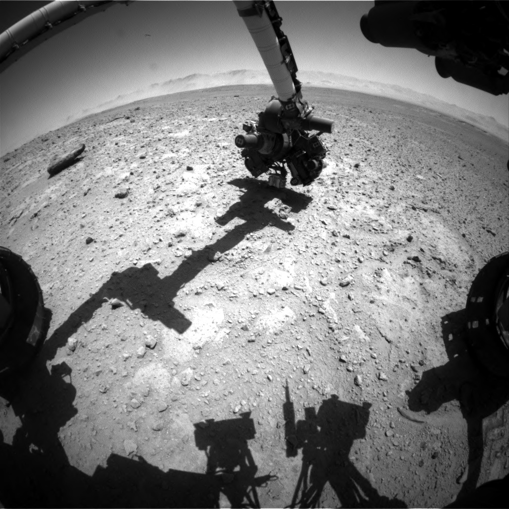 Nasa's Mars rover Curiosity acquired this image using its Front Hazard Avoidance Camera (Front Hazcam) on Sol 649, at drive 0, site number 34