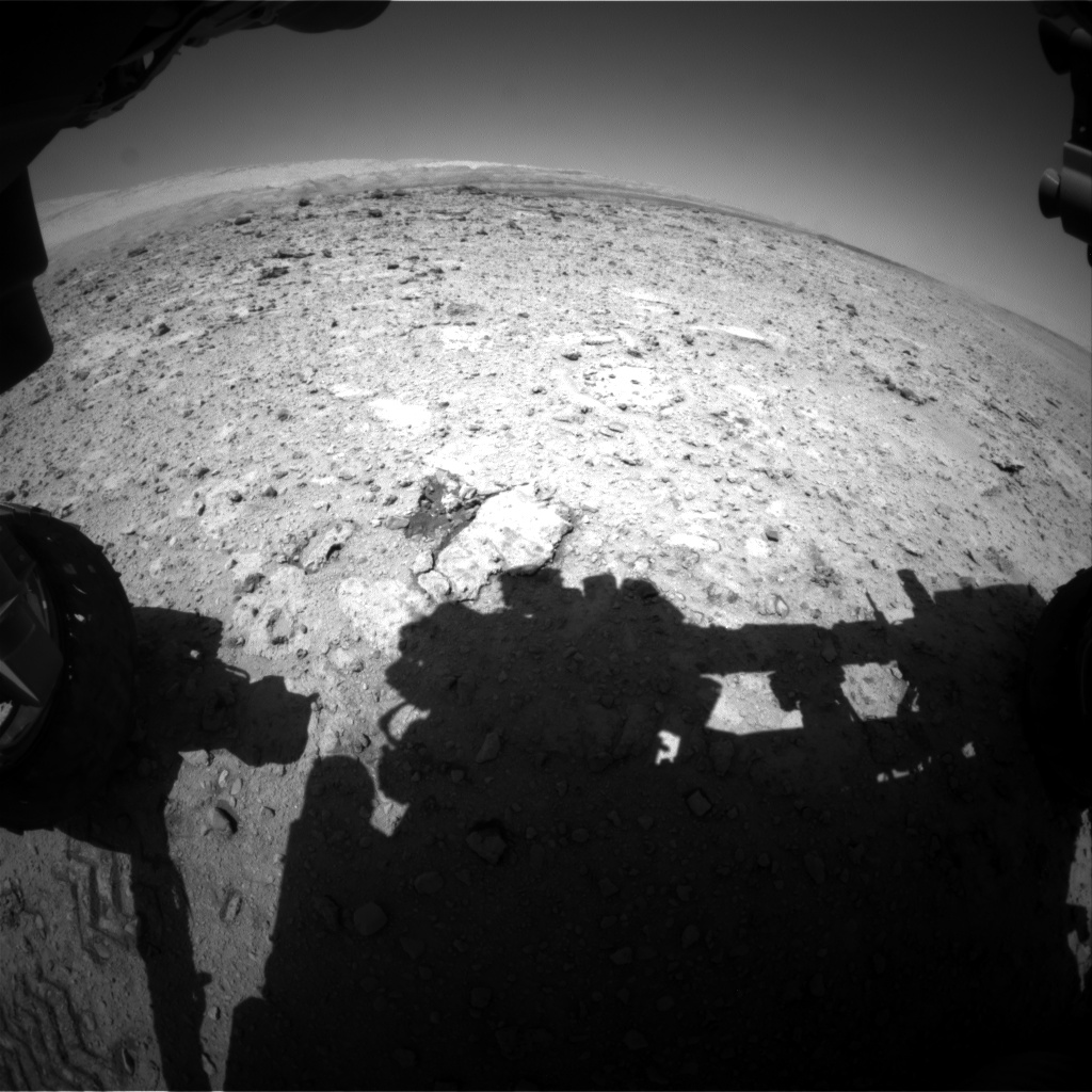 Nasa's Mars rover Curiosity acquired this image using its Front Hazard Avoidance Camera (Front Hazcam) on Sol 652, at drive 416, site number 34