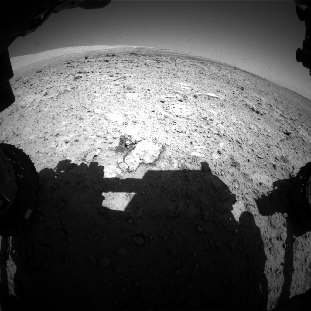 Nasa's Mars rover Curiosity acquired this image using its Front Hazard Avoidance Camera (Front Hazcam) on Sol 653, at drive 416, site number 34