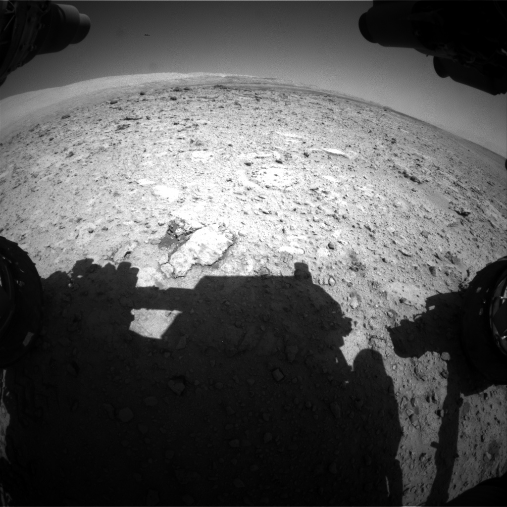 Nasa's Mars rover Curiosity acquired this image using its Front Hazard Avoidance Camera (Front Hazcam) on Sol 653, at drive 416, site number 34