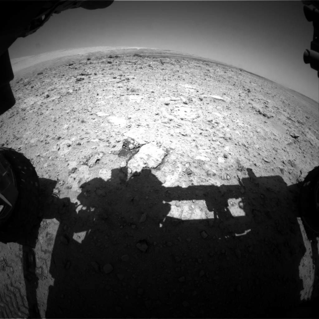 Nasa's Mars rover Curiosity acquired this image using its Front Hazard Avoidance Camera (Front Hazcam) on Sol 655, at drive 416, site number 34