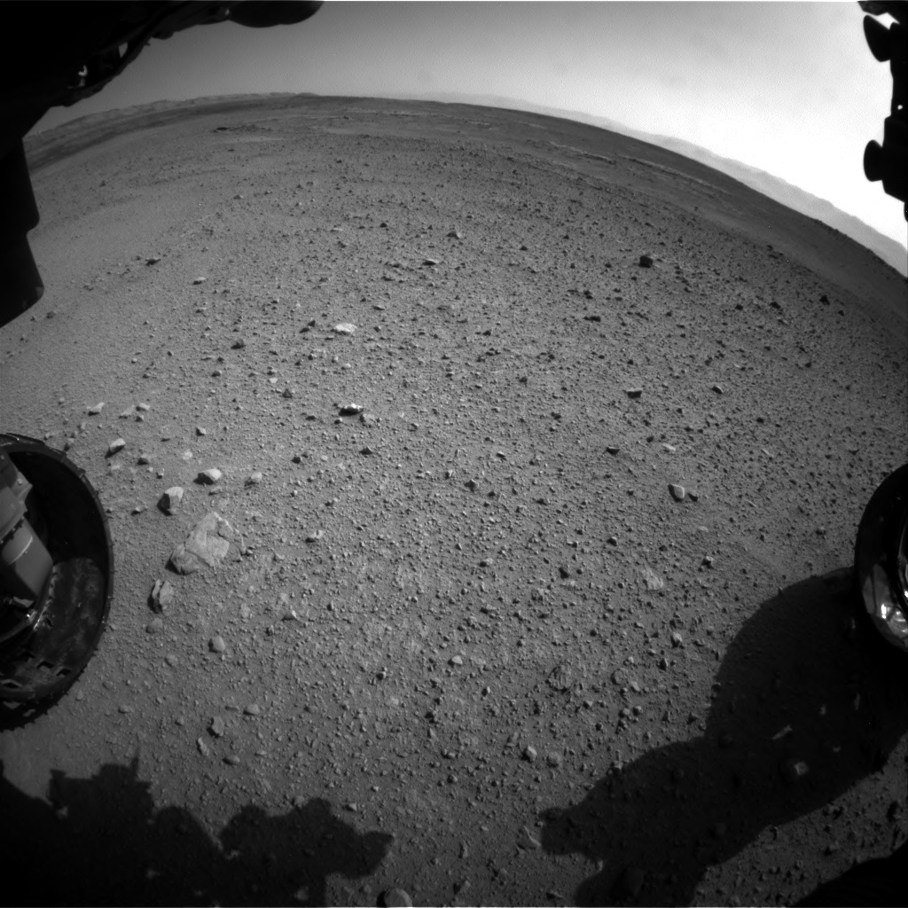 Nasa's Mars rover Curiosity acquired this image using its Front Hazard Avoidance Camera (Front Hazcam) on Sol 656, at drive 1120, site number 34