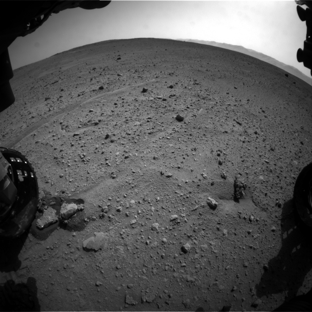 Nasa's Mars rover Curiosity acquired this image using its Front Hazard Avoidance Camera (Front Hazcam) on Sol 661, at drive 998, site number 35