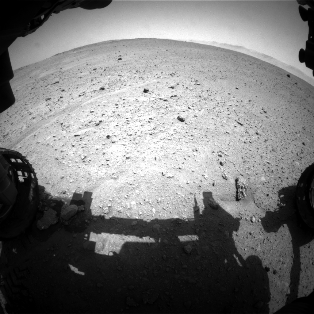 Nasa's Mars rover Curiosity acquired this image using its Front Hazard Avoidance Camera (Front Hazcam) on Sol 662, at drive 998, site number 35
