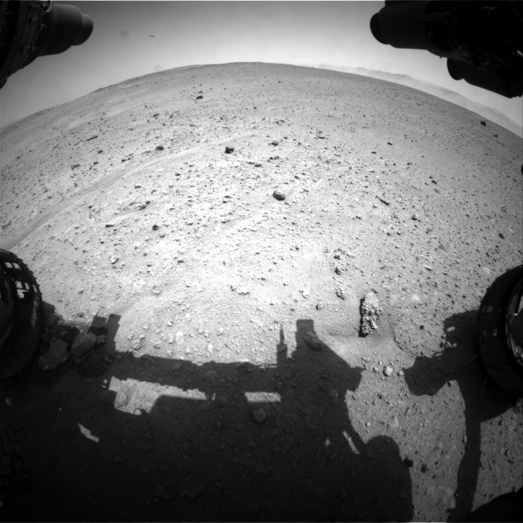 Nasa's Mars rover Curiosity acquired this image using its Front Hazard Avoidance Camera (Front Hazcam) on Sol 662, at drive 998, site number 35