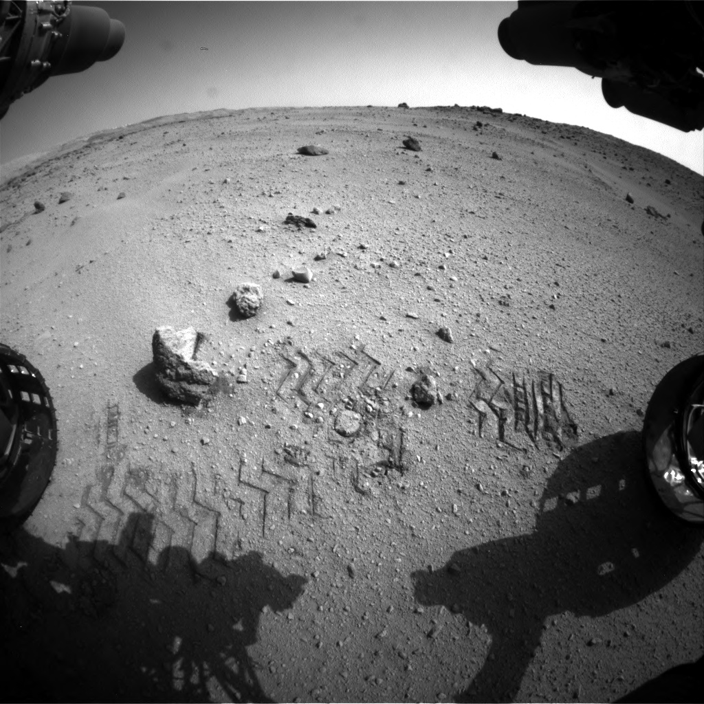 Nasa's Mars rover Curiosity acquired this image using its Front Hazard Avoidance Camera (Front Hazcam) on Sol 662, at drive 0, site number 36
