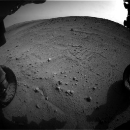 Nasa's Mars rover Curiosity acquired this image using its Front Hazard Avoidance Camera (Front Hazcam) on Sol 665, at drive 1106, site number 36
