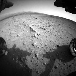 Nasa's Mars rover Curiosity acquired this image using its Front Hazard Avoidance Camera (Front Hazcam) on Sol 665, at drive 1052, site number 36