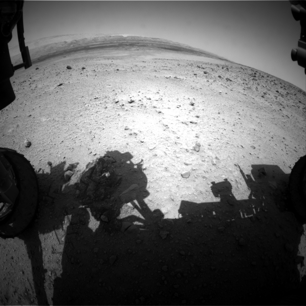 Nasa's Mars rover Curiosity acquired this image using its Front Hazard Avoidance Camera (Front Hazcam) on Sol 667, at drive 1146, site number 36