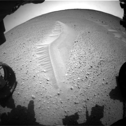 Nasa's Mars rover Curiosity acquired this image using its Front Hazard Avoidance Camera (Front Hazcam) on Sol 668, at drive 1674, site number 36