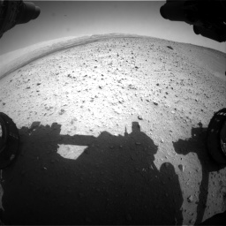 Nasa's Mars rover Curiosity acquired this image using its Front Hazard Avoidance Camera (Front Hazcam) on Sol 668, at drive 1590, site number 36