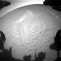 Nasa's Mars rover Curiosity acquired this image using its Front Hazard Avoidance Camera (Front Hazcam) on Sol 668, at drive 1674, site number 36