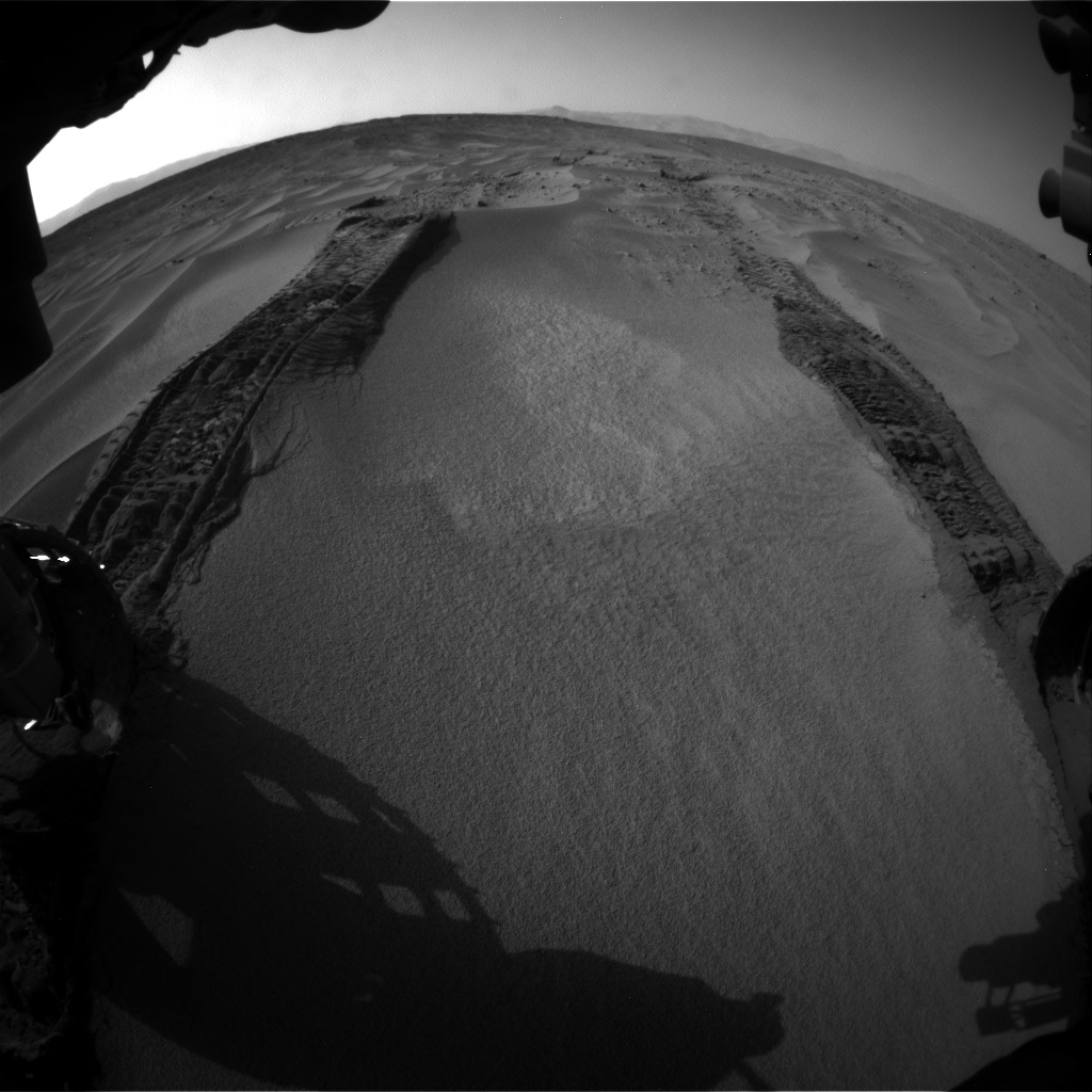 Nasa's Mars rover Curiosity acquired this image using its Front Hazard Avoidance Camera (Front Hazcam) on Sol 674, at drive 6, site number 38