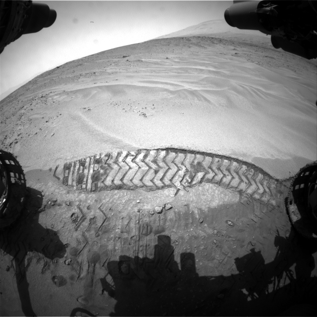 Nasa's Mars rover Curiosity acquired this image using its Front Hazard Avoidance Camera (Front Hazcam) on Sol 675, at drive 58, site number 38