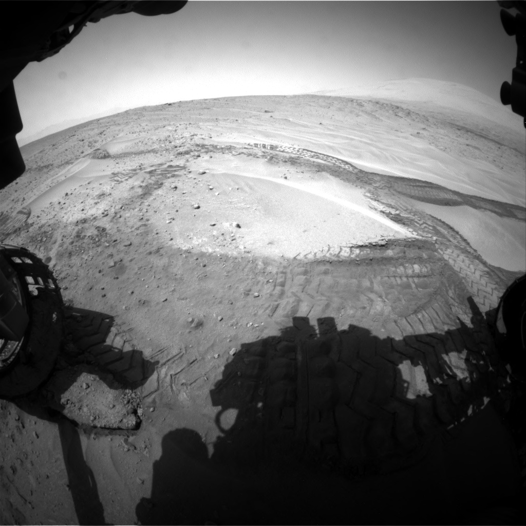 Nasa's Mars rover Curiosity acquired this image using its Front Hazard Avoidance Camera (Front Hazcam) on Sol 676, at drive 82, site number 38