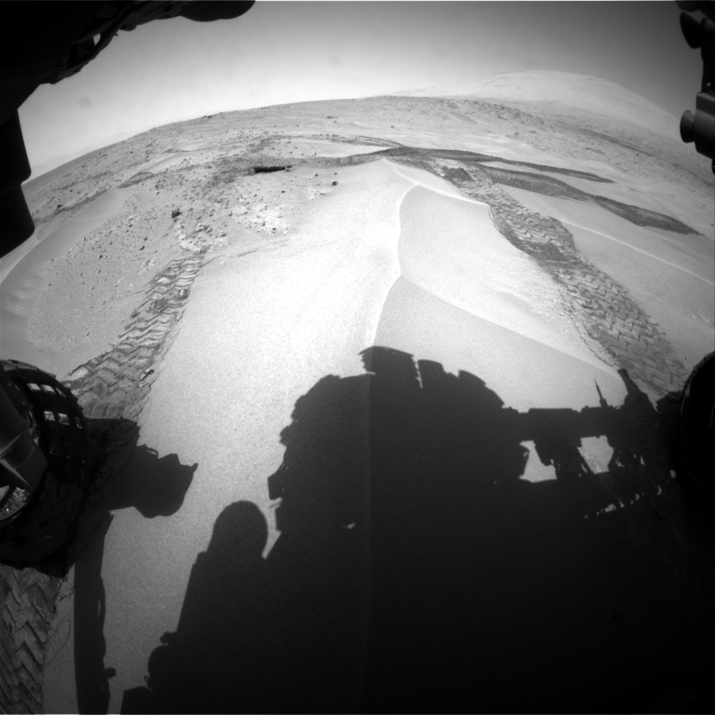 Nasa's Mars rover Curiosity acquired this image using its Front Hazard Avoidance Camera (Front Hazcam) on Sol 676, at drive 100, site number 38