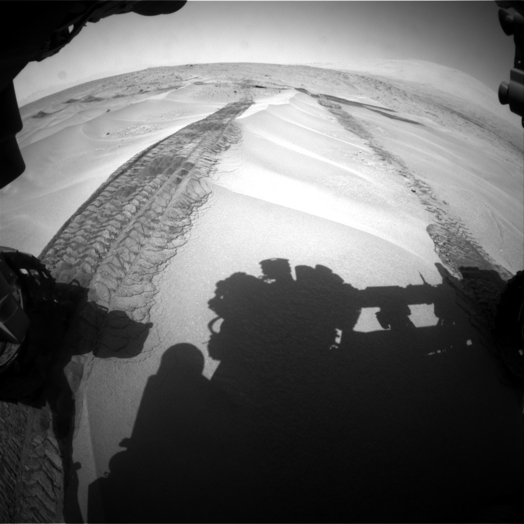 Nasa's Mars rover Curiosity acquired this image using its Front Hazard Avoidance Camera (Front Hazcam) on Sol 676, at drive 142, site number 38