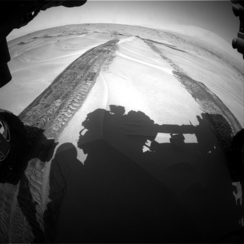 Nasa's Mars rover Curiosity acquired this image using its Front Hazard Avoidance Camera (Front Hazcam) on Sol 676, at drive 160, site number 38