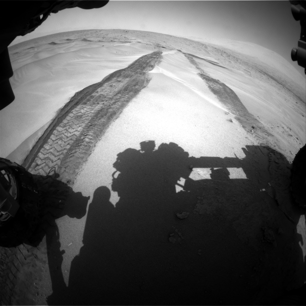 Nasa's Mars rover Curiosity acquired this image using its Front Hazard Avoidance Camera (Front Hazcam) on Sol 676, at drive 184, site number 38