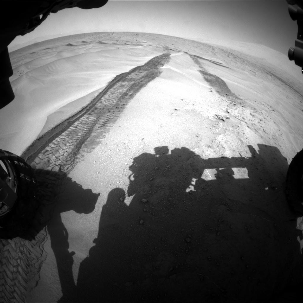Nasa's Mars rover Curiosity acquired this image using its Front Hazard Avoidance Camera (Front Hazcam) on Sol 676, at drive 196, site number 38