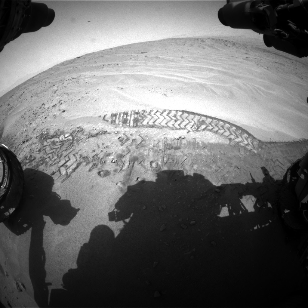 Nasa's Mars rover Curiosity acquired this image using its Front Hazard Avoidance Camera (Front Hazcam) on Sol 676, at drive 64, site number 38