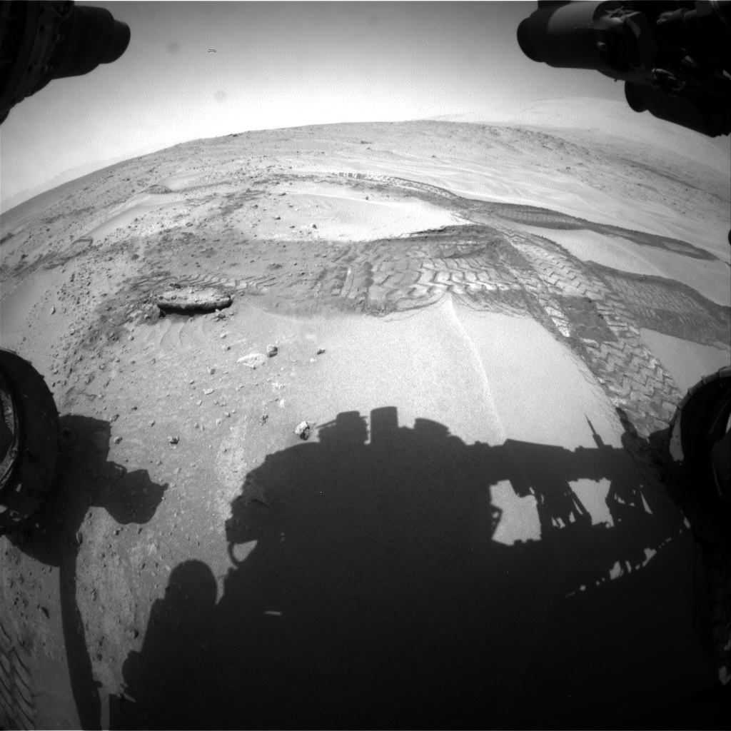 Nasa's Mars rover Curiosity acquired this image using its Front Hazard Avoidance Camera (Front Hazcam) on Sol 676, at drive 88, site number 38